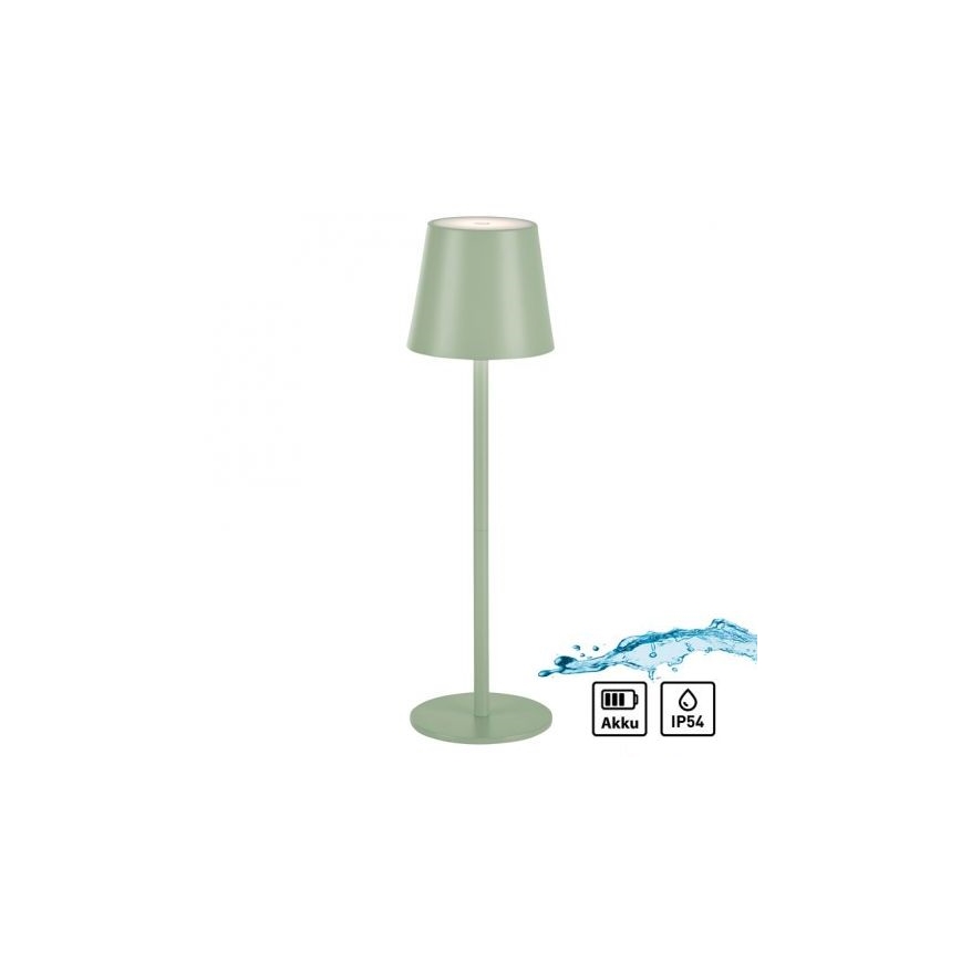 Leuchten Direkt 19250-43 - LED Pritemdoma įkraunama lauko lempa EURIA LED/3W/5V IP54 žalia