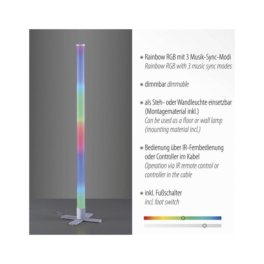 Leuchten Direkt 19902-21 - LED RGB Reguliuojama lempa RINGO LED/10W/230V+VP