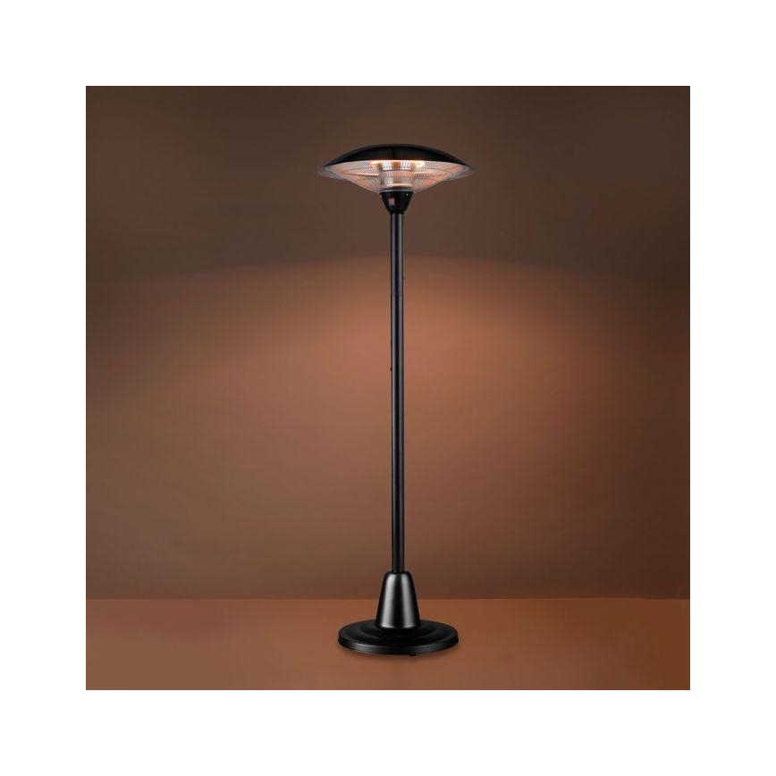 Leuchten Direkt 99501-18 - Lauko šildymo elementas GLOW 1500-3000W/230V 1,87 m IP34 juoda