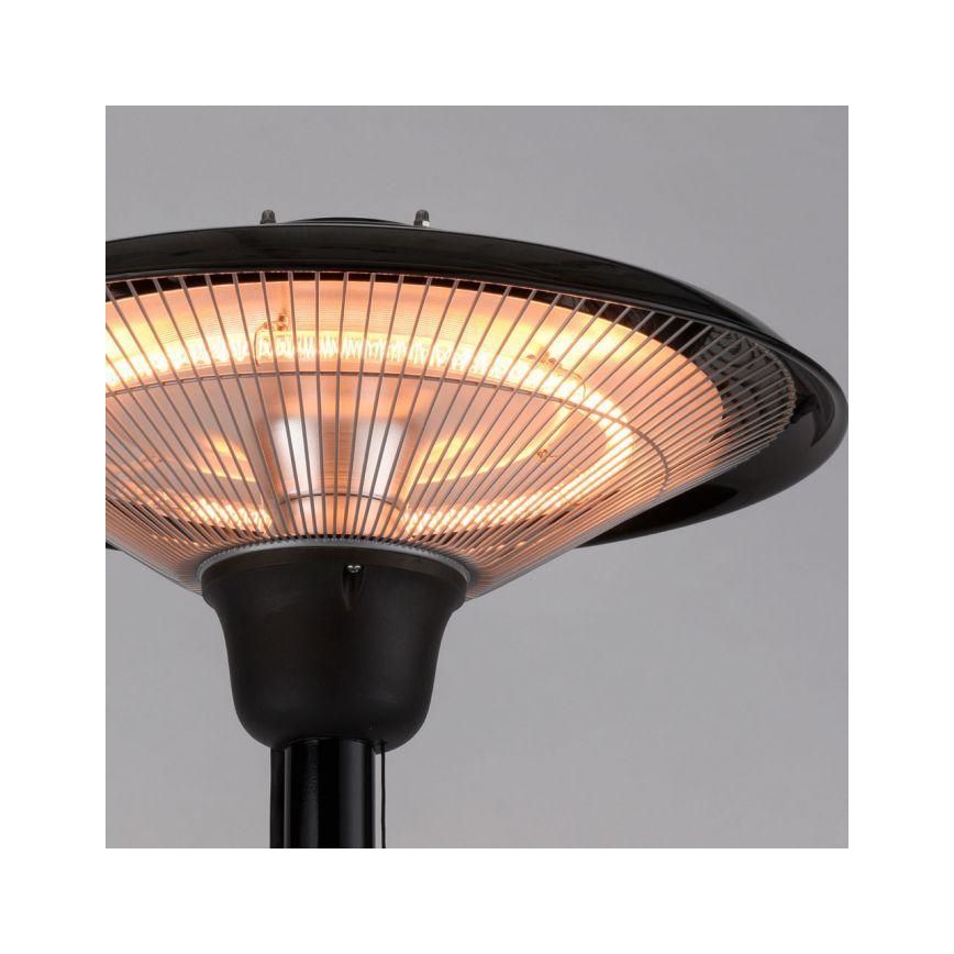 Leuchten Direkt 99501-18 - Lauko šildymo elementas GLOW 1500-3000W/230V 1,87 m IP34 juoda