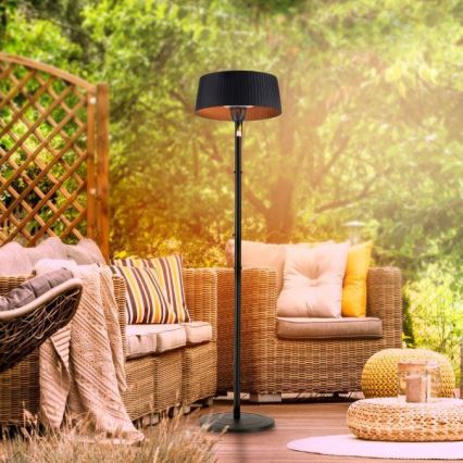 Leuchten Direkt 99507-18 - Lauko šildymo elementas GLOW 1500W/230V 1,95 m IP44 juoda