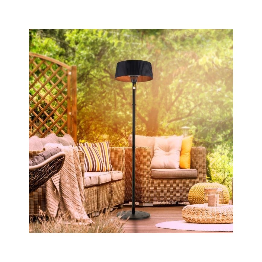 Leuchten Direkt 99507-18 - Lauko šildymo elementas GLOW 1500W/230V 1,95 m IP44 juoda