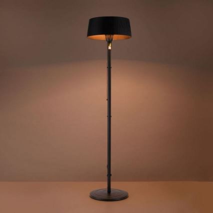 Leuchten Direkt 99507-18 - Lauko šildymo elementas GLOW 1500W/230V 1,95 m IP44 juoda