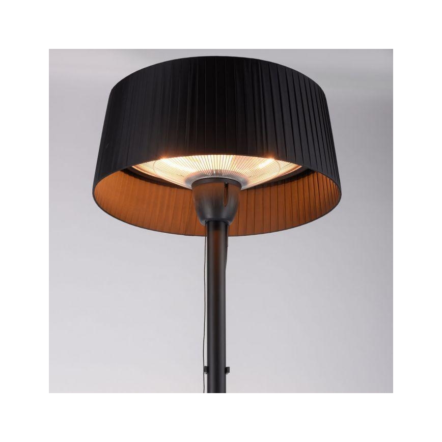 Leuchten Direkt 99507-18 - Lauko šildymo elementas GLOW 1500W/230V 1,95 m IP44 juoda