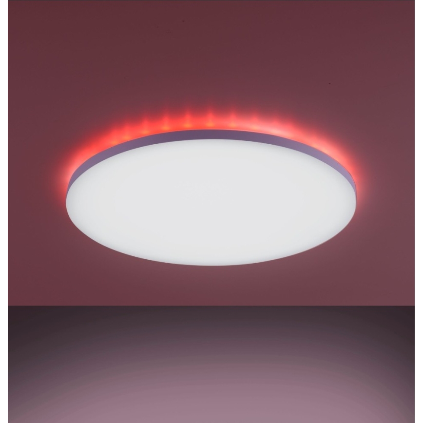 Leuchten Direkt 15602-16 - LED RGBW Reguliuojamas lubinis šviestuvas GUSTAV LED/20,3W/230V + LED/1,8W 2700-5000K + valdymo pultas