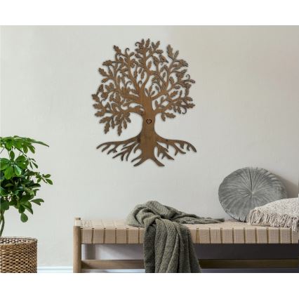 Li-Go 5732/DUB/S2 - reguliuojama LED sieninė dekoracija LED/10W/5V 20000 mAh 68x80 cm ąžuolas