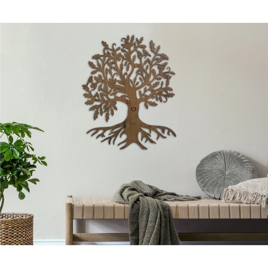 Li-Go 5732/DUB/S2 - reguliuojama LED sieninė dekoracija LED/10W/5V 20000 mAh 68x80 cm ąžuolas