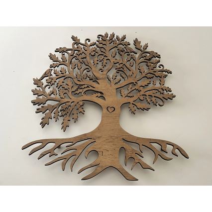 Li-Go 5732/DUB/S2 - reguliuojama LED sieninė dekoracija LED/10W/5V 20000 mAh 68x80 cm ąžuolas