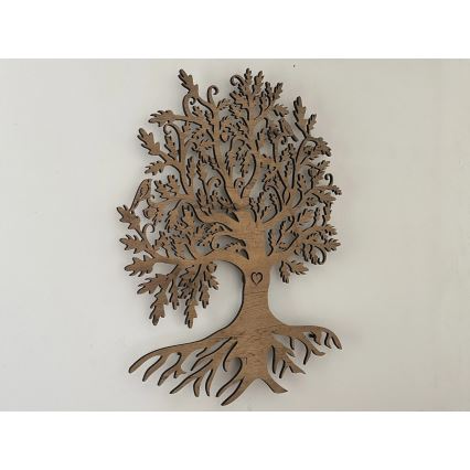 Li-Go 5732/DUB/S2 - reguliuojama LED sieninė dekoracija LED/10W/5V 20000 mAh 68x80 cm ąžuolas