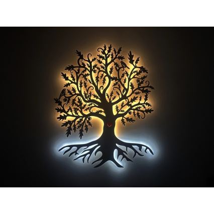 Li-Go 5742/DUB2 - dimeriuojama sieninė LED dekoracija LED/10W/230V 90x110 cm ąžuolas