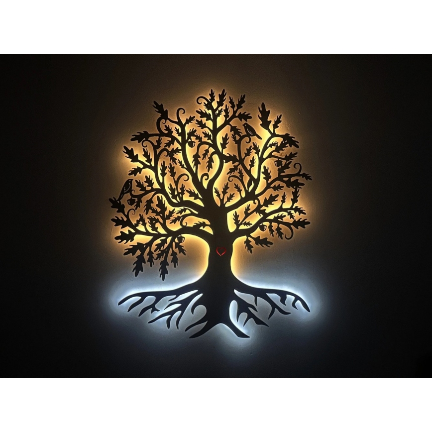 Li-Go 5742/DUB2 - dimeriuojama sieninė LED dekoracija LED/10W/230V 90x110 cm ąžuolas