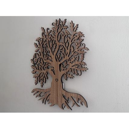 Li-Go 5747/DUB2 - LED dimeriuojama sieninė dekoracija LED/10W/230V 45x55 cm ąžuolas