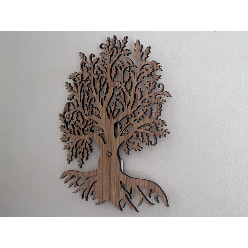 Li-Go 5747/DUB2 - LED dimeriuojama sieninė dekoracija LED/10W/230V 45x55 cm ąžuolas