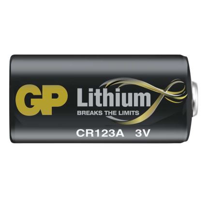 Ličio baterijos  CR123A GP LITHIUM 3V/1400 mAh