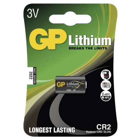 Ličio baterijos  CR2 GP LITHIUM 3V/800 mAh
