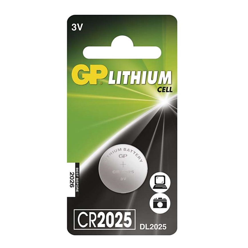Ličio baterijos  CR2025 GP LITHIUM 3V/170 mAh
