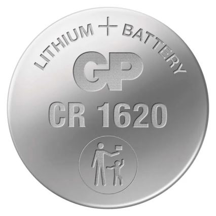 Ličio baterijos  (tabletė) CR1620 GP LITHIUM 3V/75 mAh