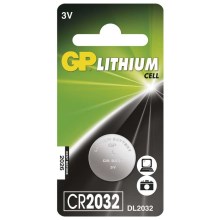 Ličio baterijos  (tabletė) CR2032 GP LITHIUM 3V/220 mAh