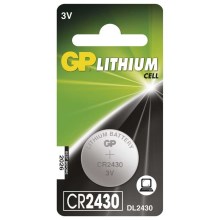 Ličio baterijos  (tabletė) CR2430 GP LITHIUM 3V/300 mAh