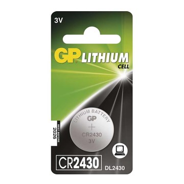 Ličio baterijos  (tabletė) CR2430 GP LITHIUM 3V/300 mAh