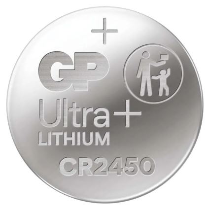 Ličio baterijos  (tabletė) CR2450 GP LITHIUM 3V/600 mAh