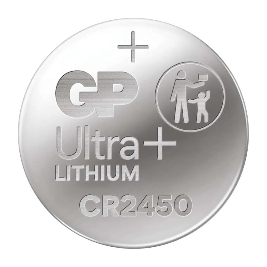 Ličio baterijos  (tabletė) CR2450 GP LITHIUM 3V/600 mAh