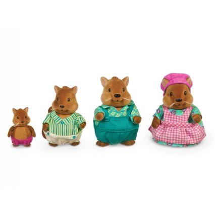 Li'l Woodzeez - Figūrėlių rinkinys BUSTLEBERRY voverių šeima