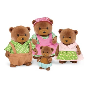 Li'l Woodzeez - Figūrėlių rinkinys HEALTHNUGGLE meškų šeima