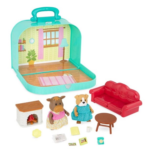 Li'l Woodzeez - KOMPLEKTAS in a dėklas living room