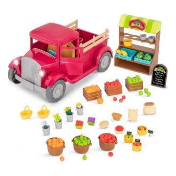 Li'l Woodzeez – žaislų rinkinio sunkvežimis su maisto stovu 3xAAA