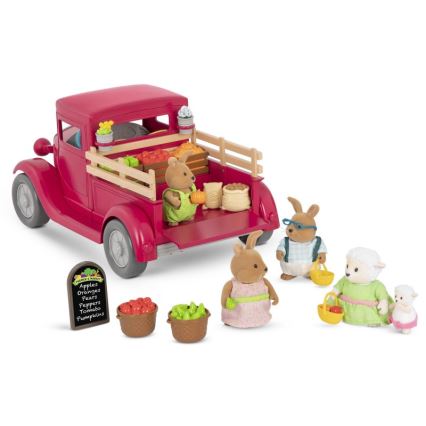 Li'l Woodzeez – žaislų rinkinio sunkvežimis su maisto stovu 3xAAA