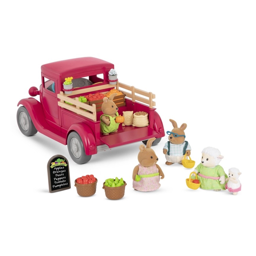 Li'l Woodzeez – žaislų rinkinio sunkvežimis su maisto stovu 3xAAA