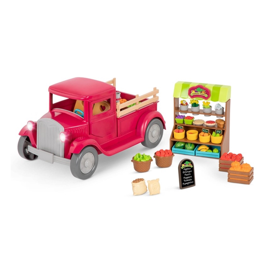 Li'l Woodzeez – žaislų rinkinio sunkvežimis su maisto stovu 3xAAA