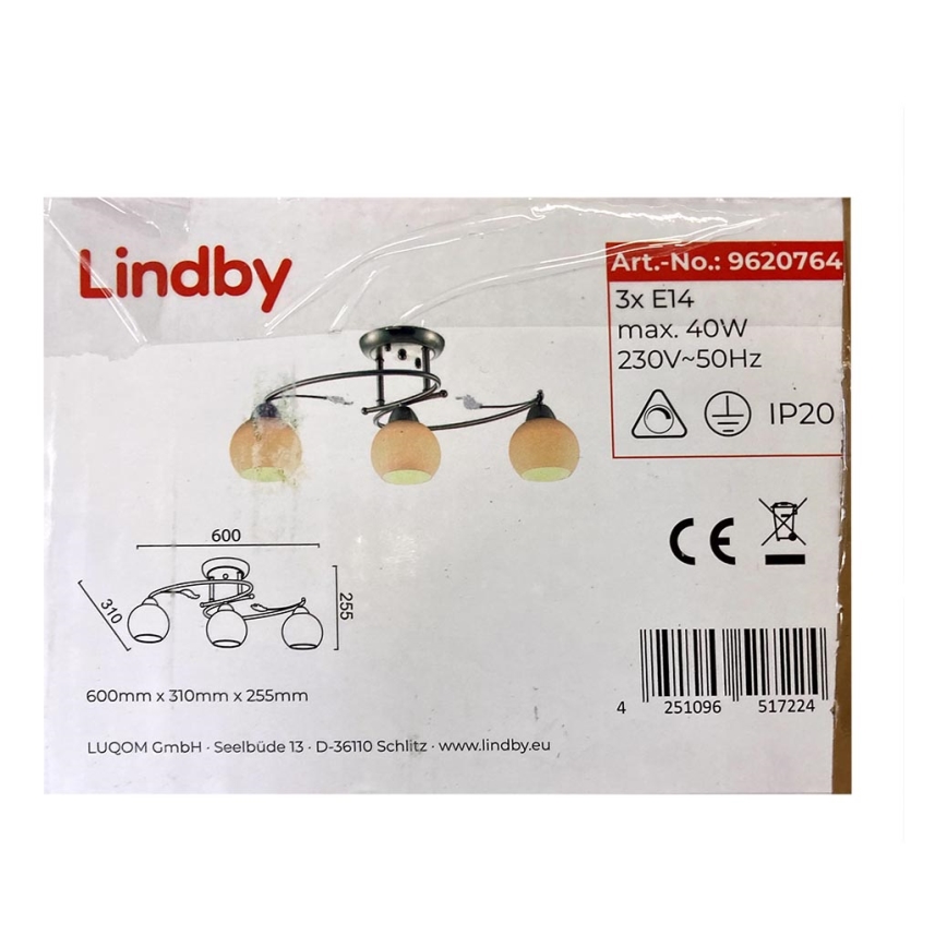 Lindby - Akcentinis šviestuvas SVEAN 3xE14/40W/230V