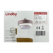 Lindby - Ant pagrindo montuojamas sietynas MELIA 3xE27/60W/230V