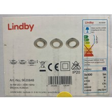 Lindby - KOMPLEKTAS 3x LED Įleidžiamas šviestuvas ANDREJ LED/4W/230V