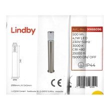 Lindby - LED Lauko lempa BELEN LED/4,1W/230V IP44