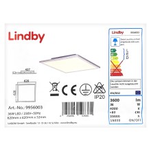 Lindby - LED Lubinis šviestuvas LIVEL LED/36W/230V