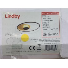 Lindby - LED Pritemdomas lubinis šviestuvas FEIVAL LED/36W/230V