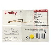 Lindby - LED Reguliuojamas ant pagrindo montuojamas sietynas LARISA LED/28W/230V