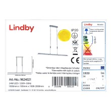 Lindby - LED Reguliuojamas pakabinamas sietynas SLADJA LED/24W/230V