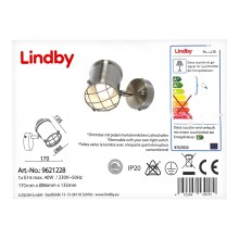 Lindby - LED Reguliuojamas sieninis šviestuvas EBBI 1xE14/5W/230V