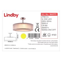 Lindby - LED Reguliuojamas sietynas ant stulpo PIKKA 3xLED/12W/230V