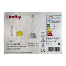Lindby - LED RGB Reguliuojamas pakabinamas sietynas CAROLLE LED/10W/230V + Valdymo pultelis