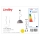 Lindby - LED RGBW Reguliuojamas pakabinamas sietynas CAROLLE 1xE27/10W/230V Wi-Fi Tuya
