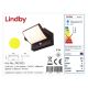 Lindby - LED Saulės energijos sieninis šviestuvas su jutikliu SHERIN LED/3,7W/3,7V IP54