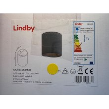 Lindby - LED sieninis šviestuvas EDVIN 1xG9/3W/230V betonas