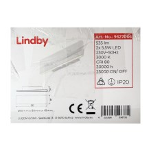 Lindby - LED Sieninis šviestuvas IGNAZIA 2xLED/5,5W/230V