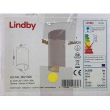 Lindby - LED Sieninis šviestuvas JENKE 2xLED/2,5W/230V gipsas