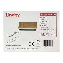 Lindby - LED Sieninis šviestuvas QUENTIN LED/10W/230V